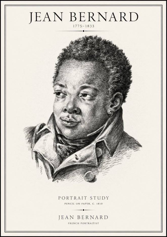 Jean Bernard Portrait Study V No1 - Póster