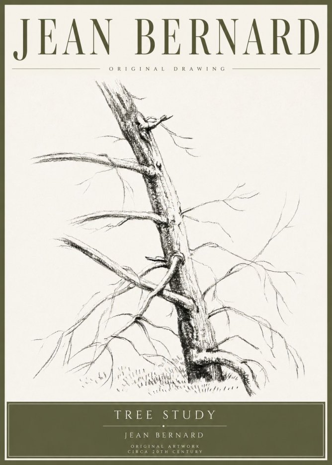Jean Bernard Tree Study No4 - Póster