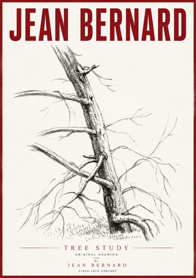 Jean Bernard Tree Study No6 - Póster
