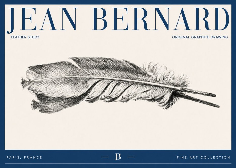 Jean Bernard Feather No6 - Póster