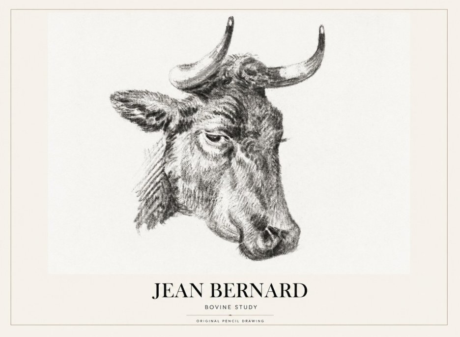 Jean Bernard Bovine Study I No1 - Póster