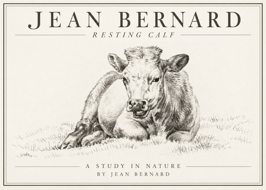 Jean Bernard Resting Calf I No1 - Póster