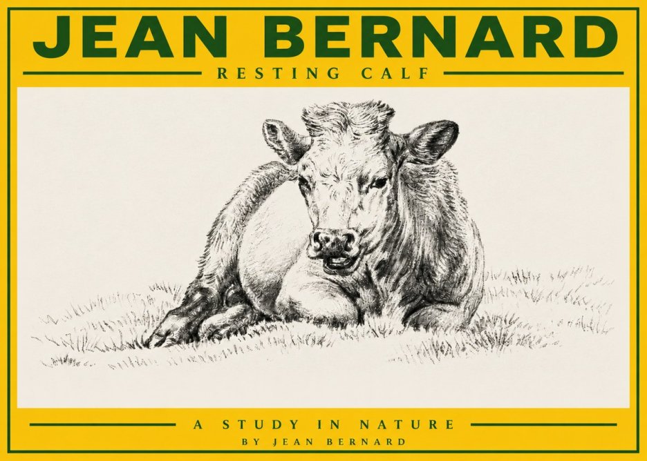 Jean Bernard Resting Calf I No3 - Póster