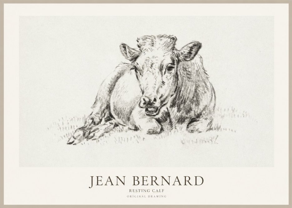 Jean Bernard Resting Calf II No1 - Póster