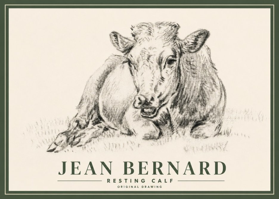 Jean Bernard Resting Calf II No3 - Póster
