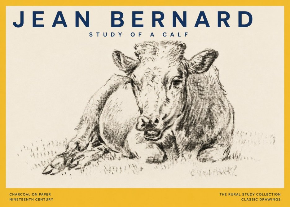 Jean Bernard Resting Calf II No5 - Póster