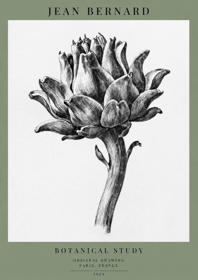 Jean Bernard Botanical Study No1 - Póster
