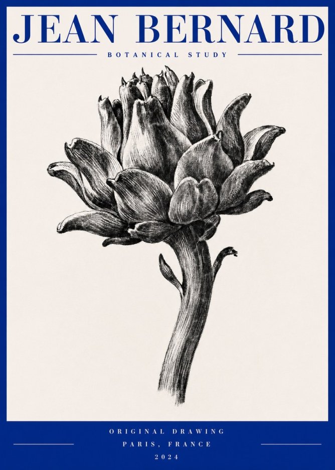 Jean Bernard Botanical Study No2 - Póster