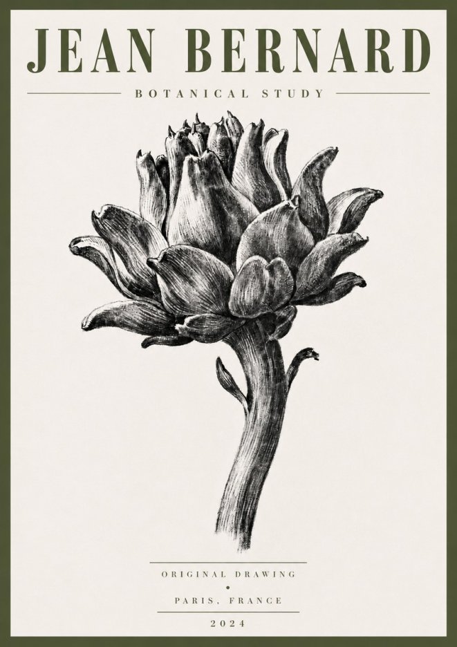 Jean Bernard Botanical Study No5 - Póster