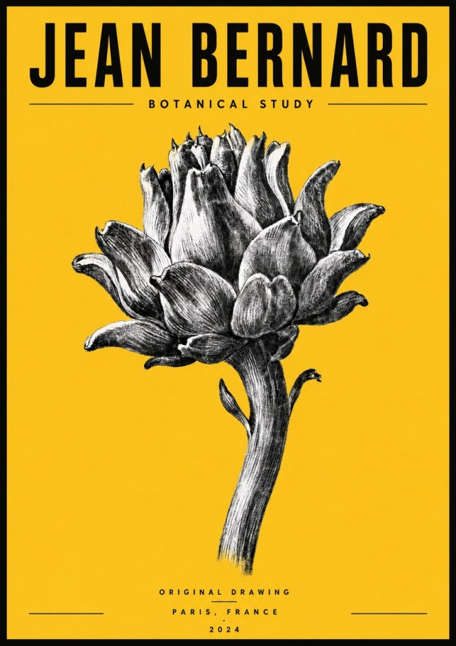 Jean Bernard Botanical Study No6 - Póster