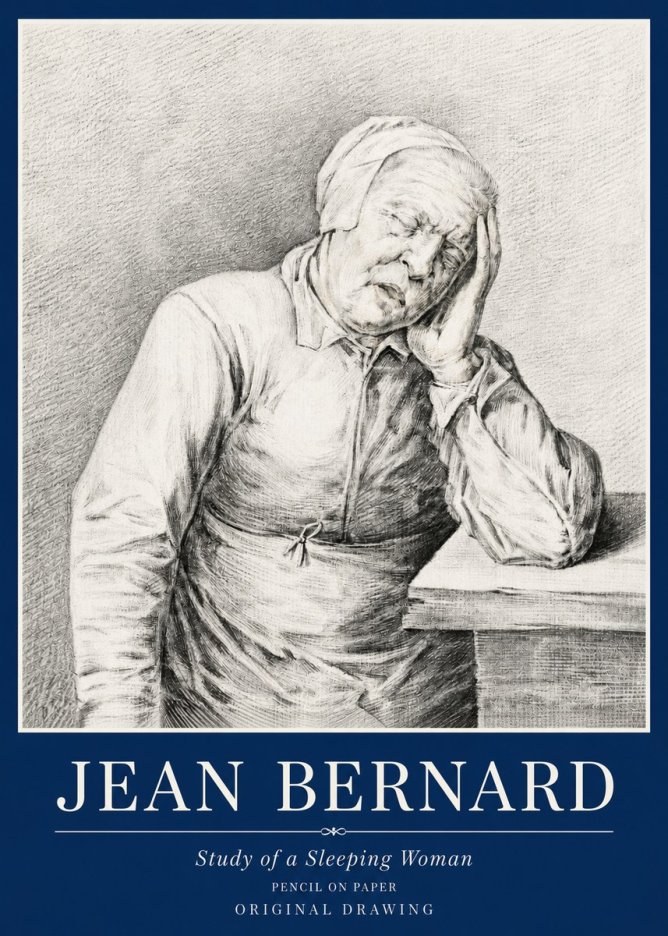 Jean Bernard Resting No6 - Póster