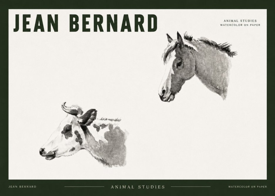 Jean Bernard Animal Studies No2 - Póster