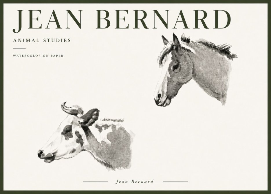 Jean Bernard Animal Studies No6 - Póster