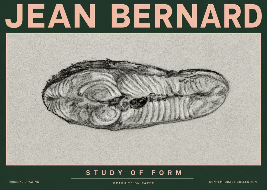 Jean Bernard Study of Form I No6 - Póster