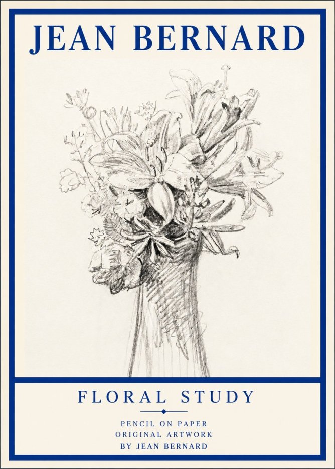 Jean Bernard Bouquet of Lilies No3 - Póster