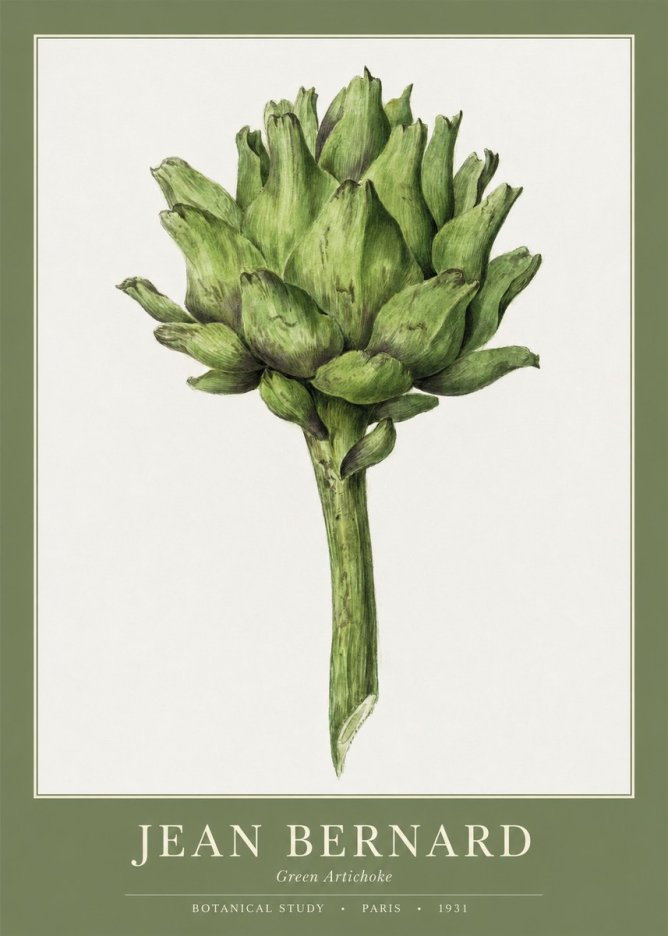 Jean Bernard Green Artichoke No1 - Póster