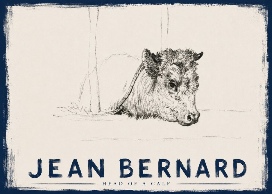 Jean Bernard Study of a Calf I No6 - Póster