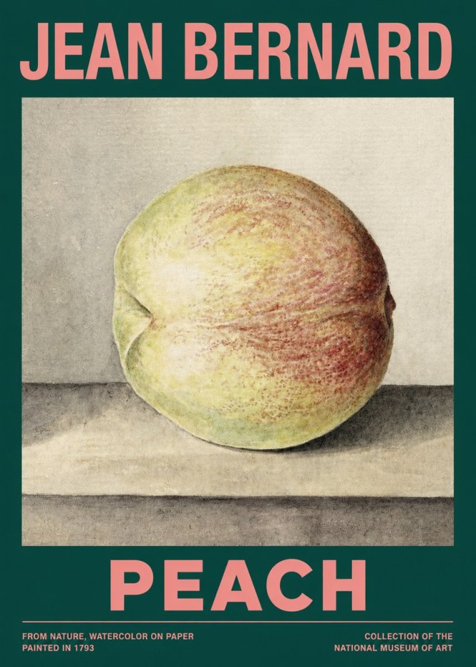 Jean Bernard Peach No2 - Póster