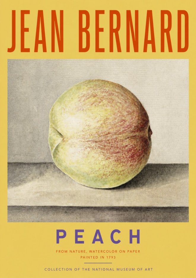 Jean Bernard Peach No3 - Póster