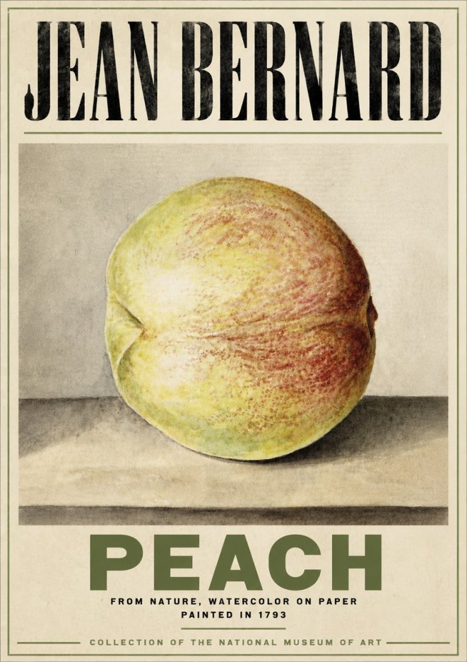 Jean Bernard Peach No6 - Póster