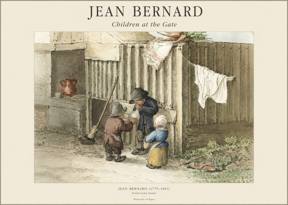 Jean Bernard Children at the Gate No1 - Póster