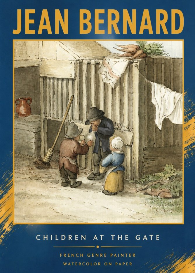 Jean Bernard Children at the Gate No2 - Póster