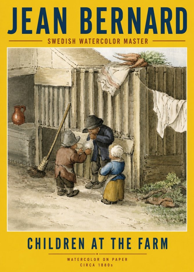 Jean Bernard Children at the Gate No6 - Póster