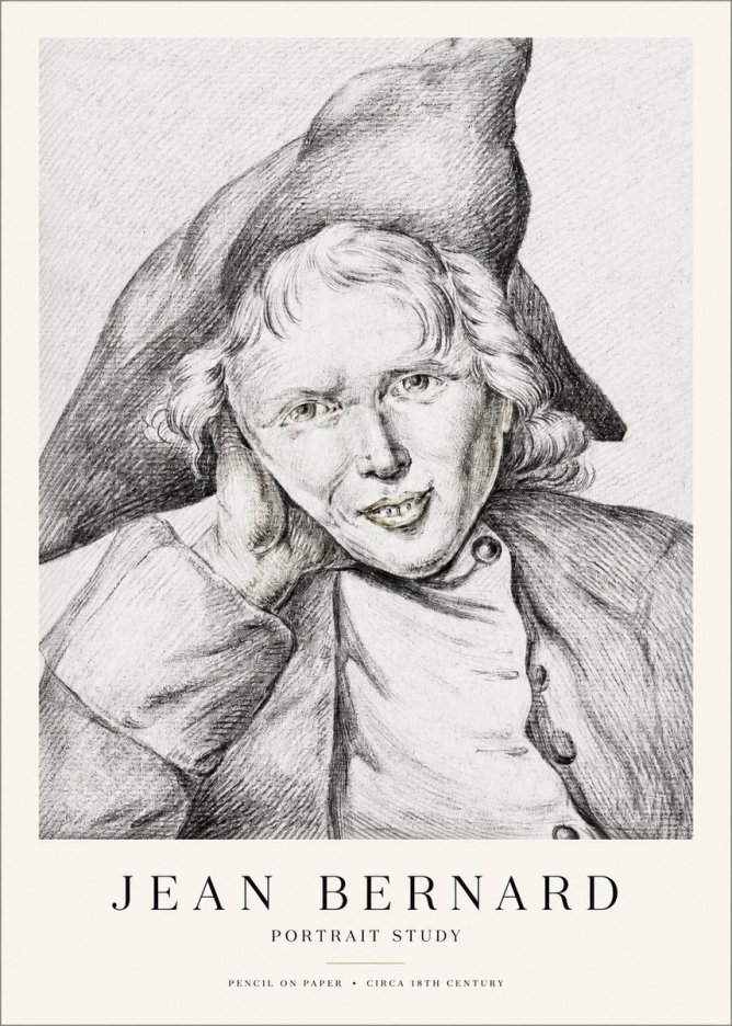 Jean Bernard Portrait Study VII No1 - Póster