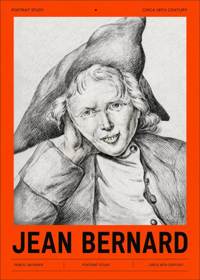 Jean Bernard Portrait Study VII No2 - Póster