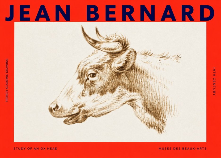Jean Bernard Bovine Study II No4 - Póster