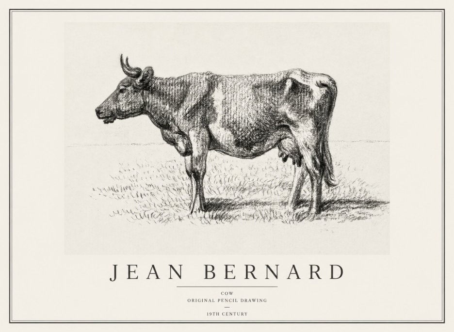 Jean Bernard Cow I No1 - Póster