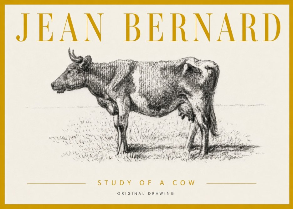 Jean Bernard Cow I No6 - Póster