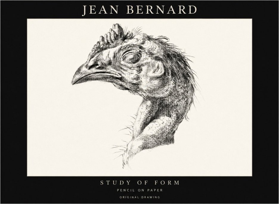 Jean Bernard Study of Form II No1 - Póster