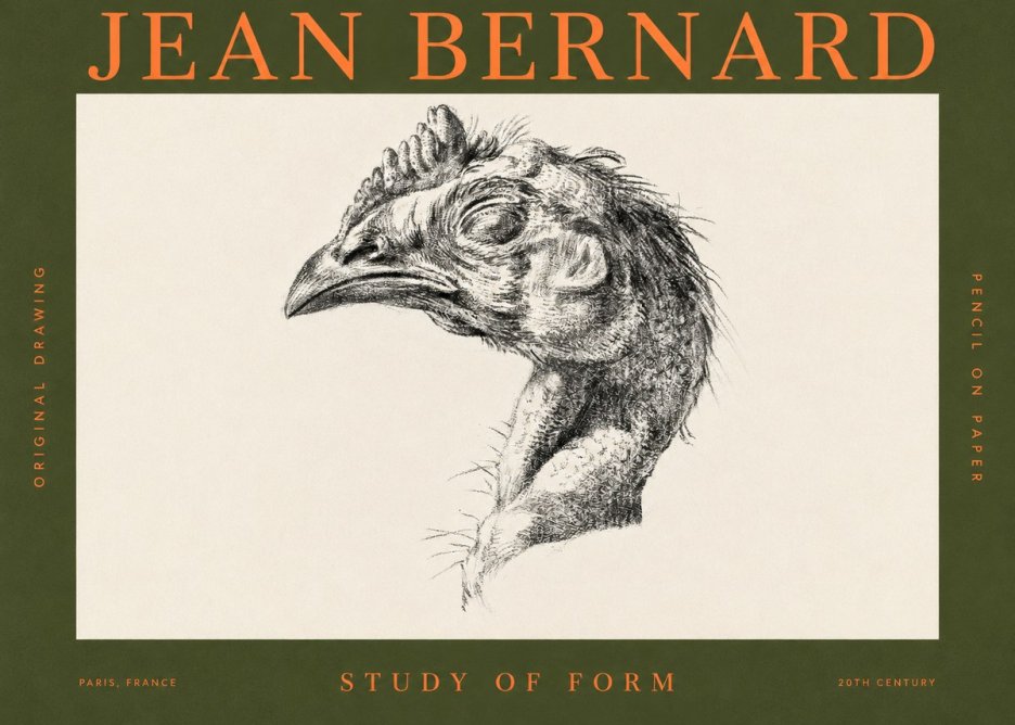 Jean Bernard Study of Form II No2 - Póster