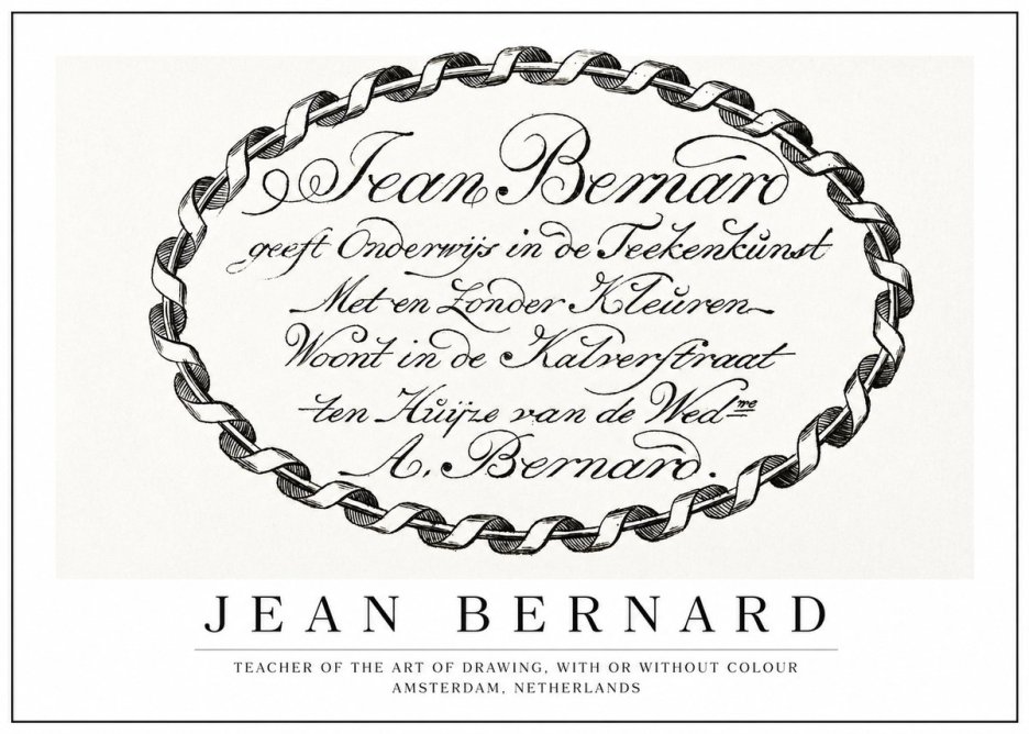 Jean Bernard Jean Bernard - Teacher of the Art of Drawing No1 - Póster