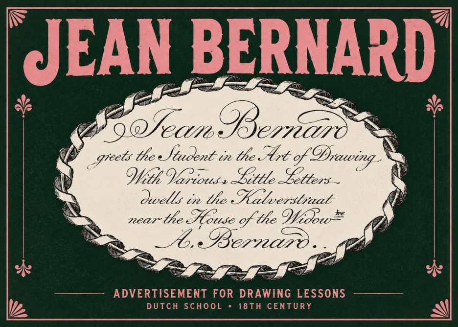 Jean Bernard Jean Bernard - Teacher of the Art of Drawing No5 - Póster
