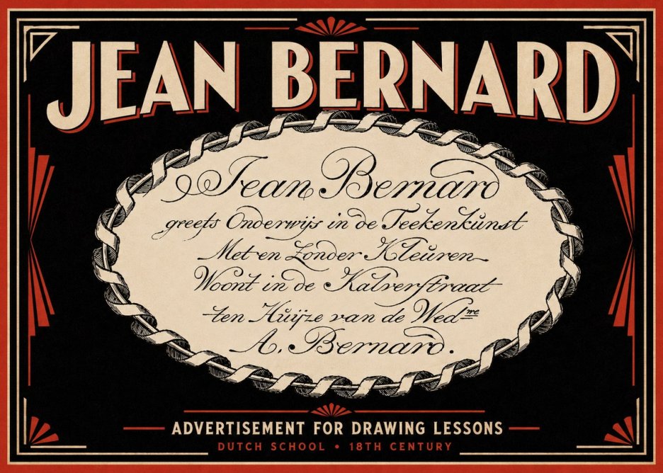 Jean Bernard Jean Bernard - Teacher of the Art of Drawing No6 - Póster