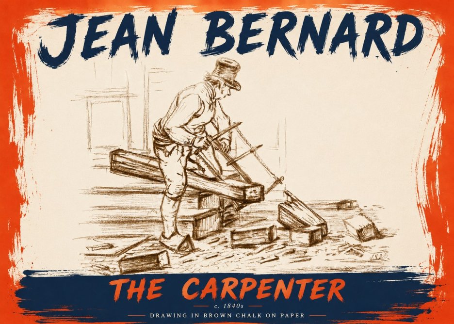 Jean Bernard The Carpenter No6 - Póster