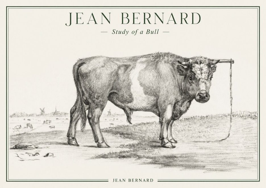 Jean Bernard Study of a Bull III No1 - Póster