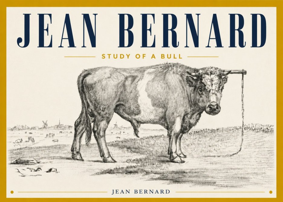Jean Bernard Study of a Bull III No4 - Póster