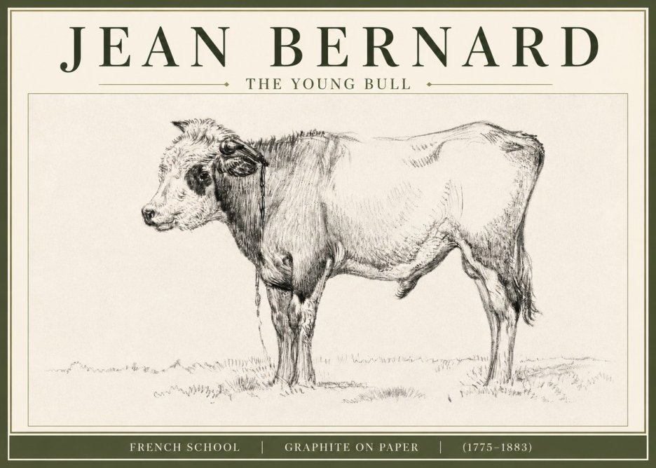 Jean Bernard The Young Bull No3 - Póster