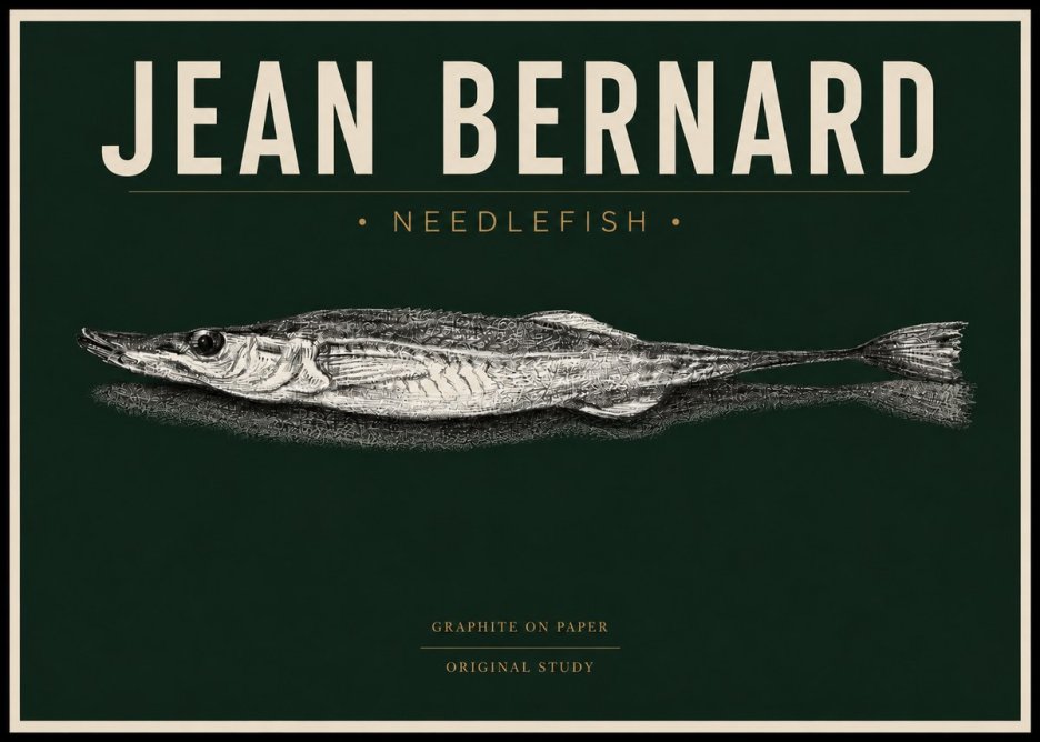 Jean Bernard Needlefish No4 - Póster