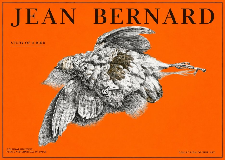 Jean Bernard Study of a Bird III No2 - Póster