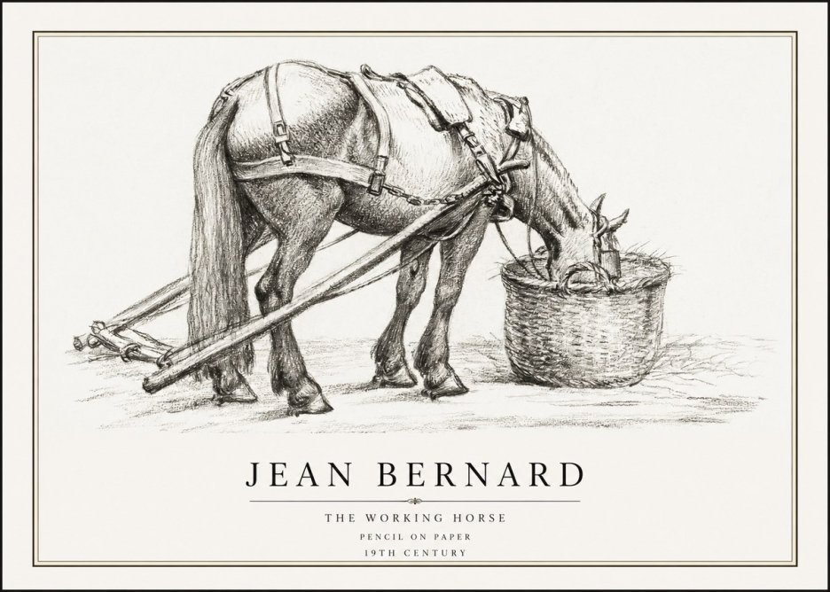 Jean Bernard The Working Horse No1 - Póster