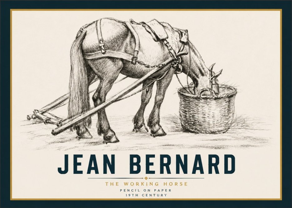 Jean Bernard The Working Horse No4 - Póster