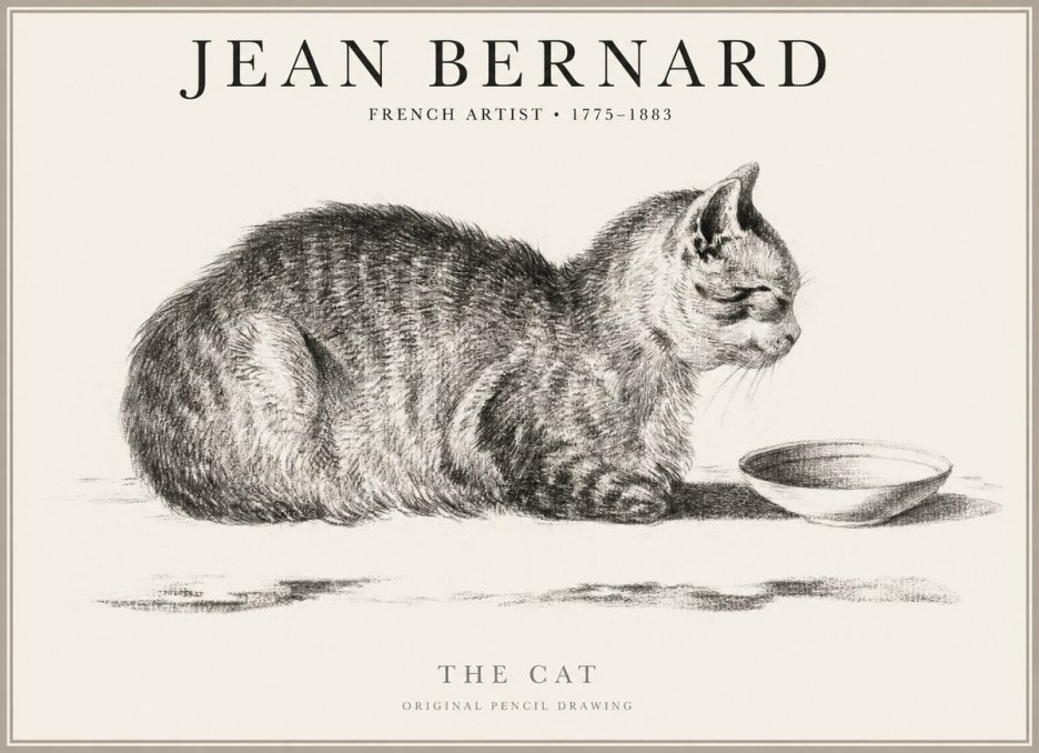 Jean Bernard The Cat No1 - Póster