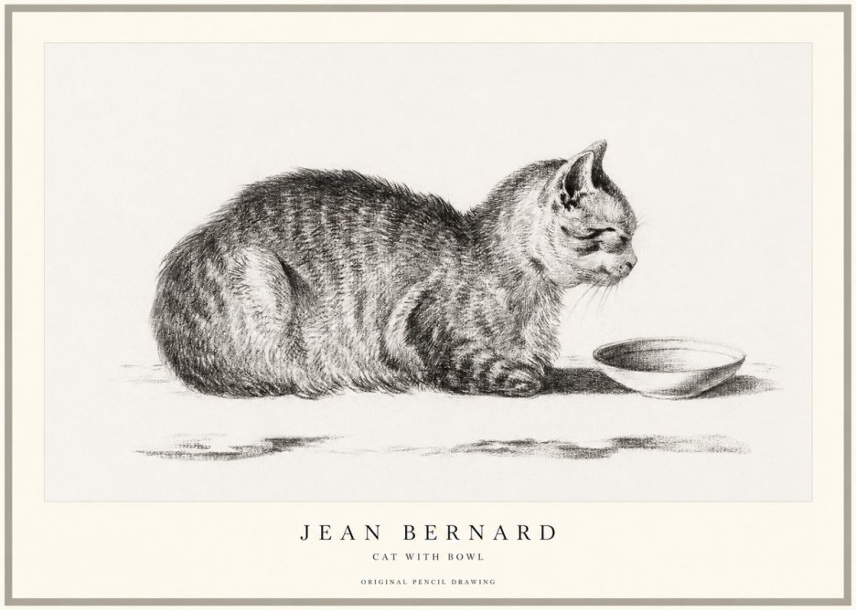 Jean Bernard The Cat No2 - Póster