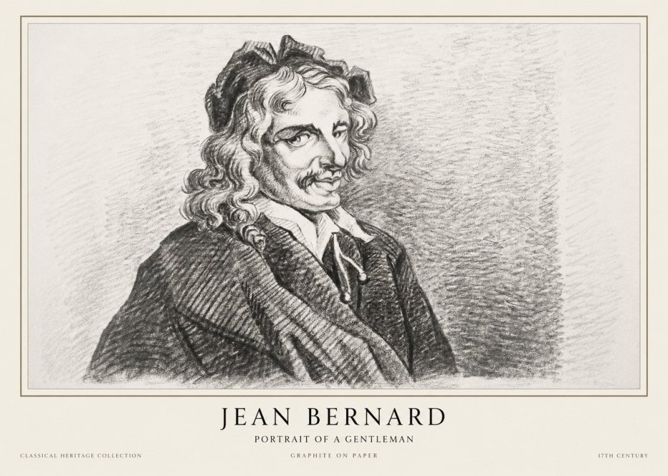Jean Bernard Portrait of a Gentleman II No1 - Póster