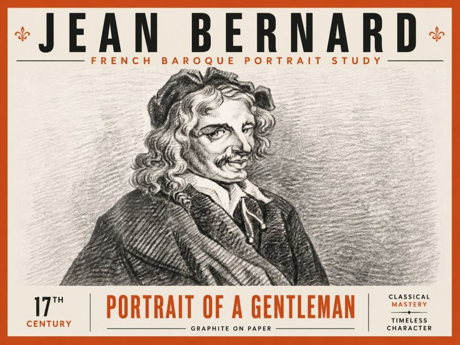 Jean Bernard Portrait of a Gentleman II No6 - Póster