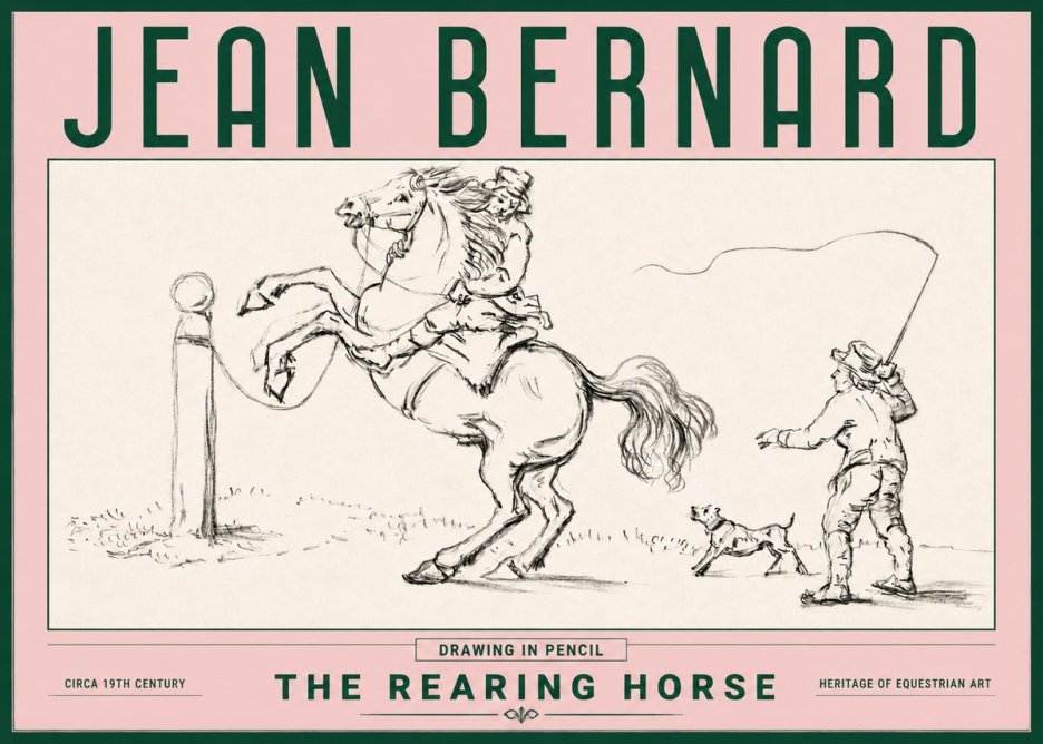 Jean Bernard The Rearing Horse I No4 - Póster